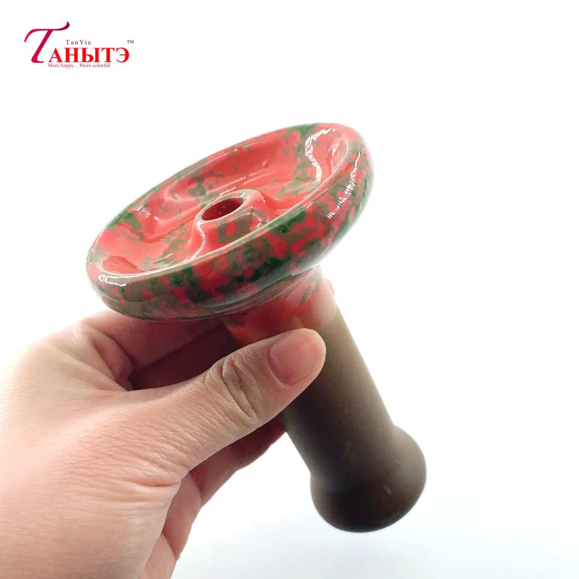 Red Hookah Bowl Clay Phunnel Shisha Tobacco Bowl Funnel Head Chicha Narguile Accessories for Shisha Tobacco Container Holder