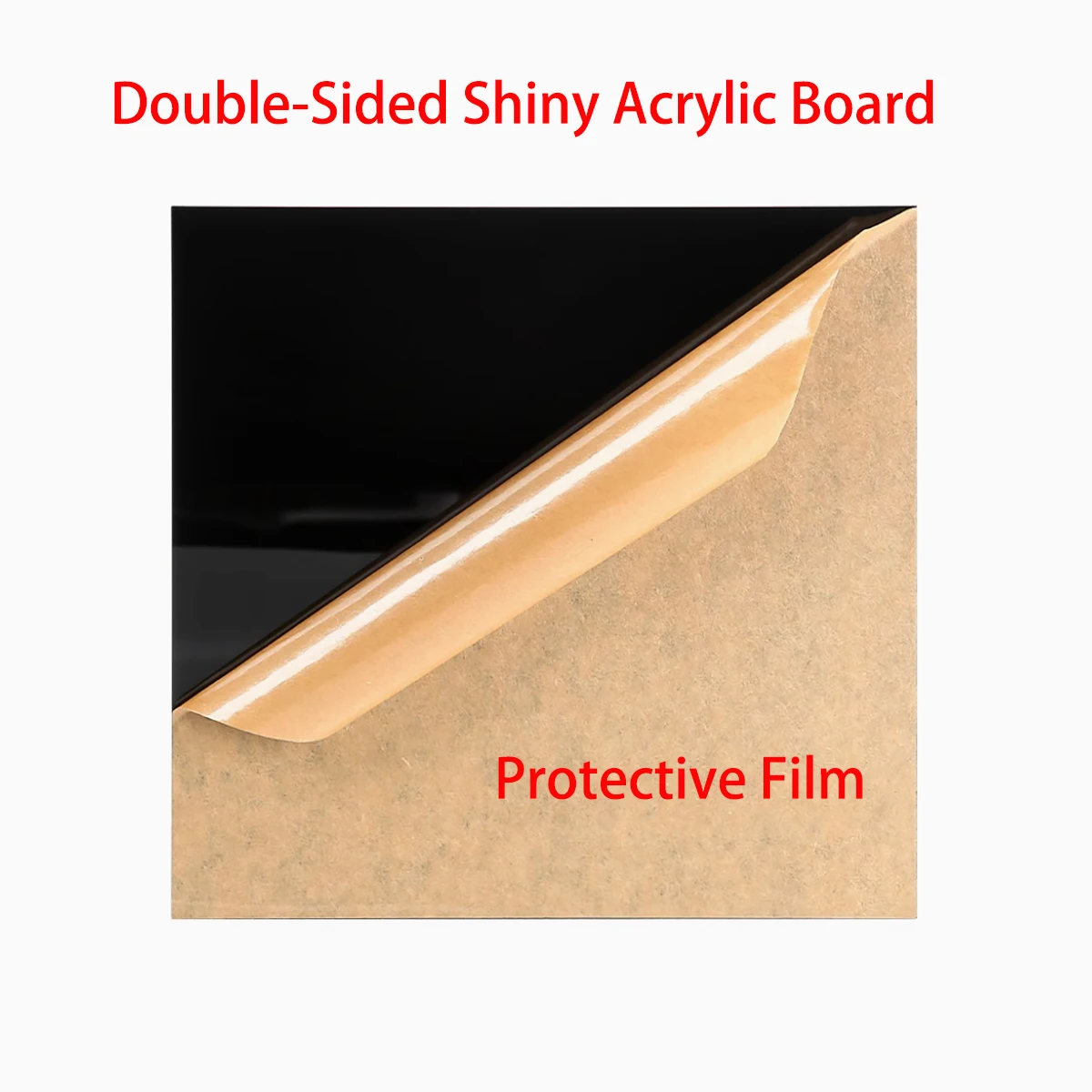 Black Acrylic Board (PMMA), Double-Sided Glossy Organic Glass Board,Thick 2mm3mm4mm5mm Custom Processing By Laser Cutting