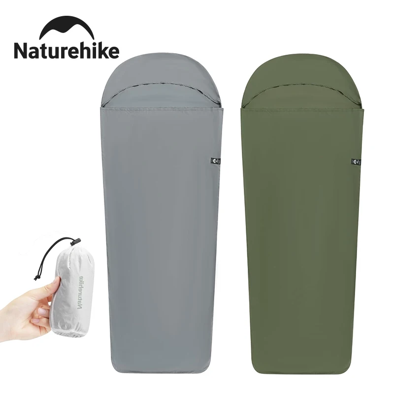 Naturehike خفيفة المحمولة المومياء كيس النوم بطانة 128 جرام قابل للغسل واحدة السفر فندق التخييم كيس النوم بطانة #1