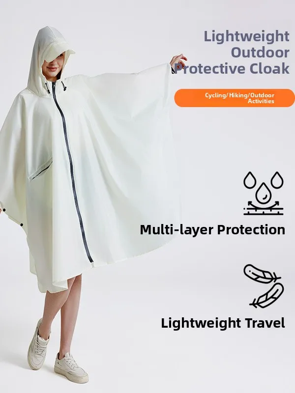 

Легкий дышащий быстросохнущий дождевик для активного отдыха, модный, для велоспорта, пеших прогулок, альпинизма, с широким козырьком, водонепроницаемый дождевой плащ-пончо