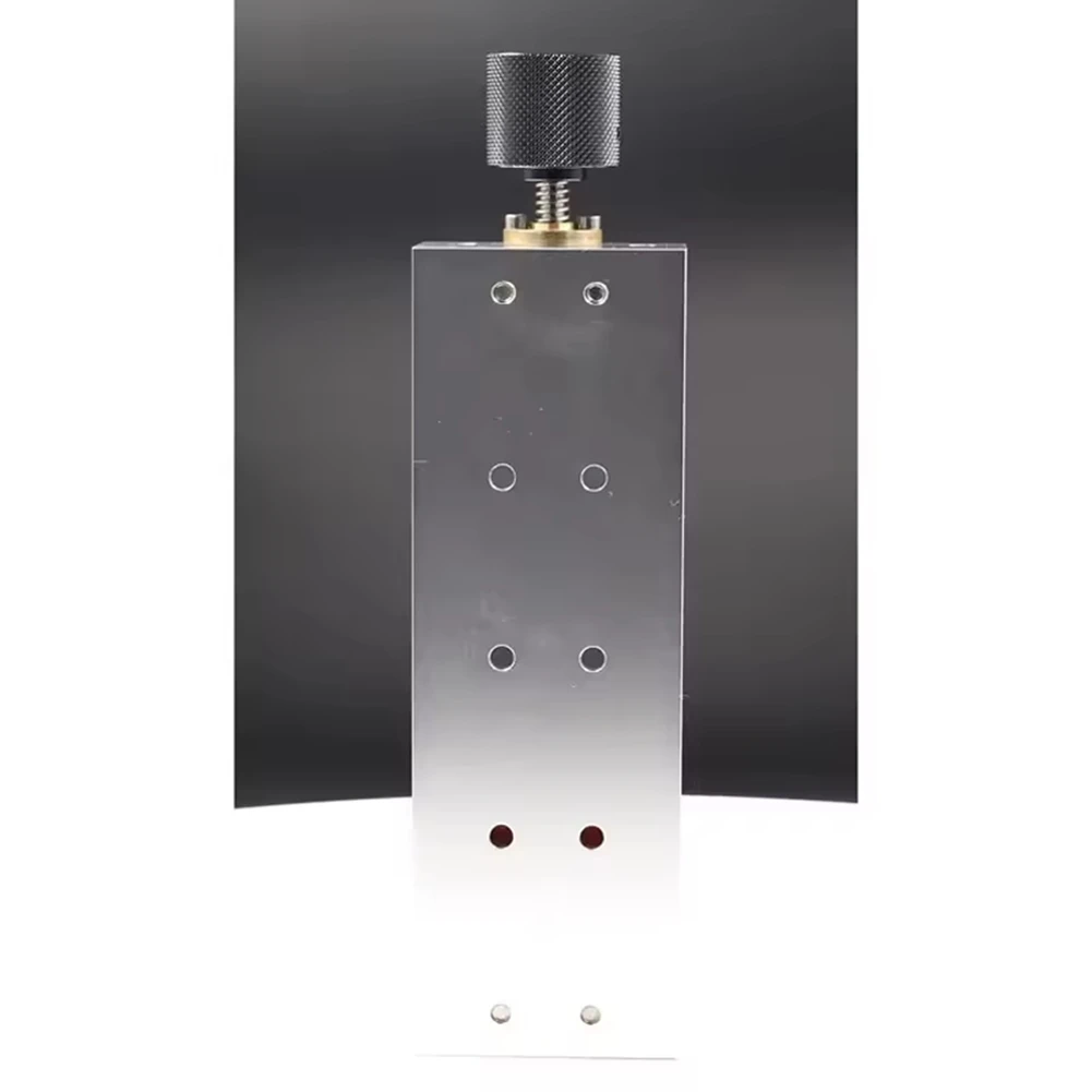 أدوات عرضت جديدة ذاتية الصنع 100 مللي متر ملزمة تصنيع الفك الألومنيوم ، مشبك أنف مسطح لآلة النقش مع 6 قطع مسامير #2