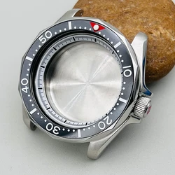 41mm Watch Cases Fashion Ceramic Bezel Insert Fits Seiko SKX007 SKX009 SRPD NH35 NH36 Movements Crown at 3 Oclock Case Repair