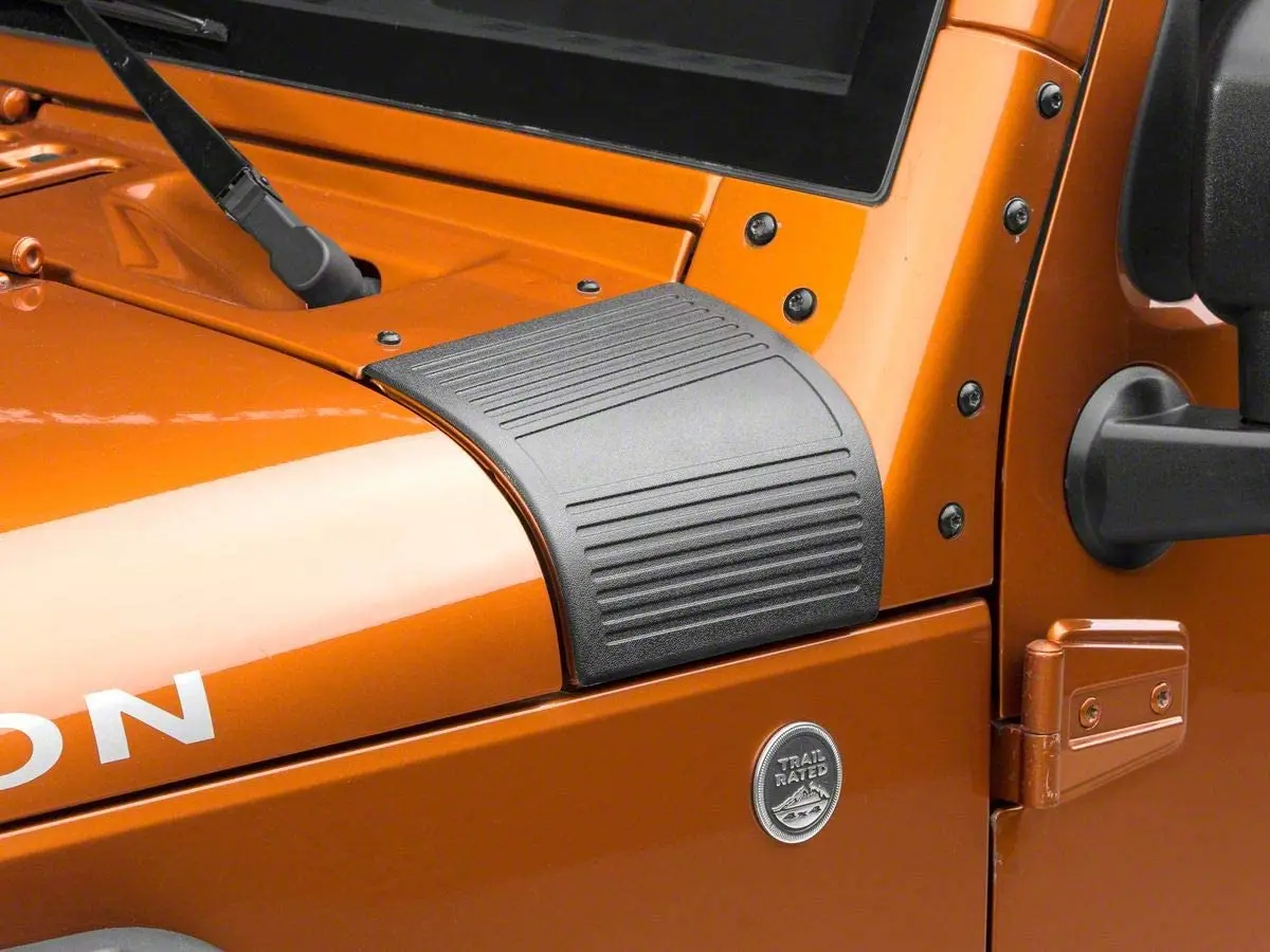 

Pillar Side Cowl Body Armor Cover Sticker for Jeep Wrangler JK JKU Rubicon Sahara 2007-2017 Engine Hood Corner Protective Guard
