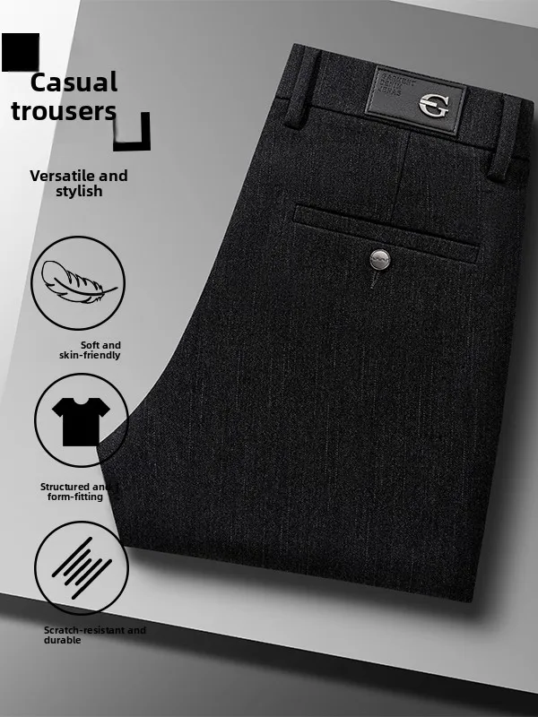 

Мужские повседневные брюки прямого кроя, осенне-зимняя новинка, зауженные, высококачественные, европейский стиль