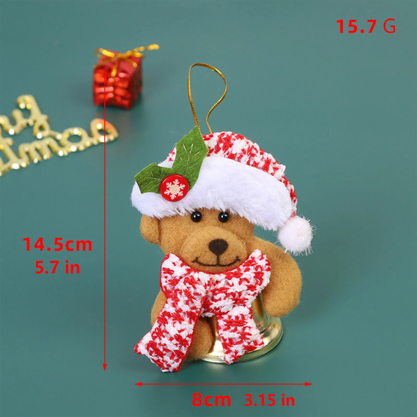 D.G. PLAYER 12pcs Gingerbread Man Ornaments for Christmas Tree Assorted Plastic Gingerbread Figurines Ornaments