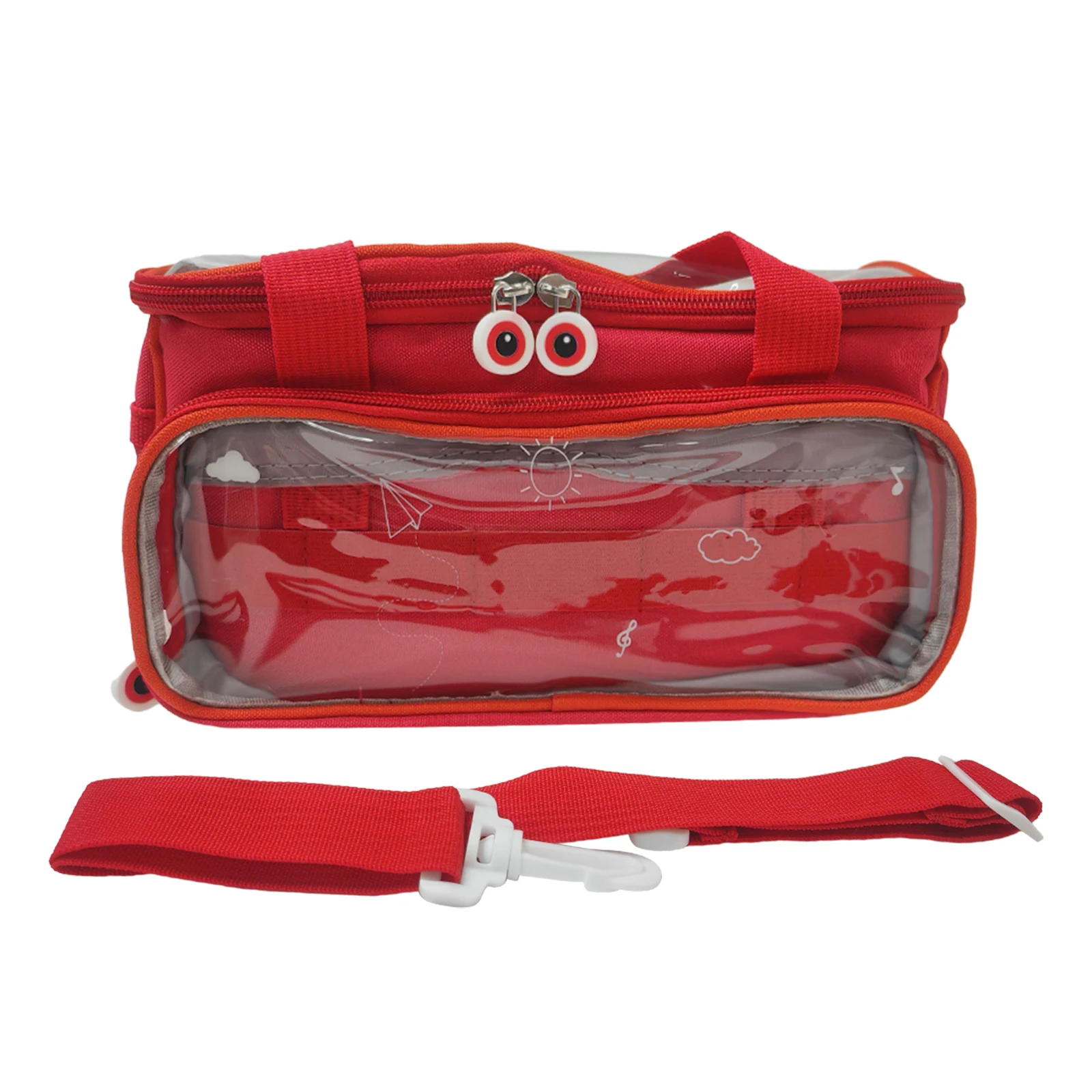 

Симпатичная сумка для хранения с застежкой-молнией и регулируемым ремнем, портативный органайзер для путешествий, совместимый с Toniebox Starter Set