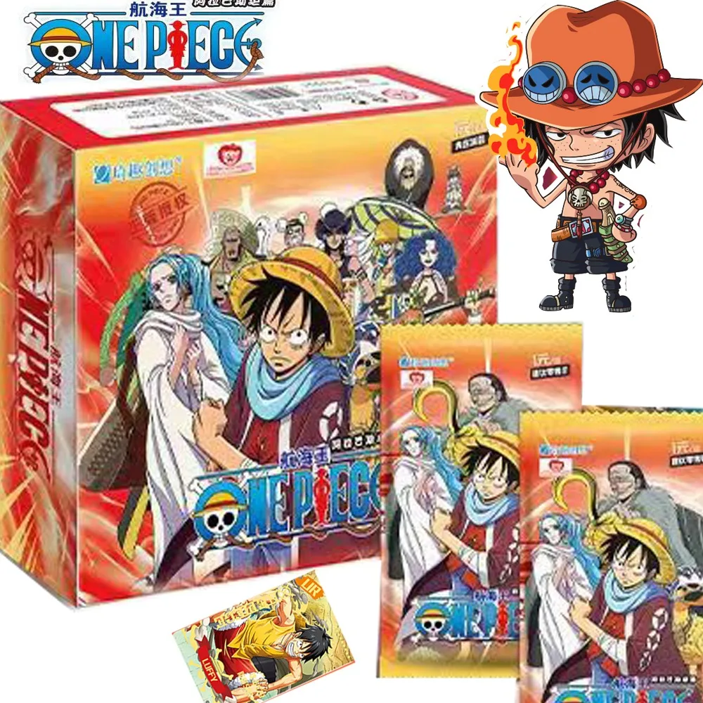 

Genuine One Piece Comic Cards For Child Unitary Four Bombs Alabastan Article Monkey D. Luffy Each Contains A Higher Rarity Cards