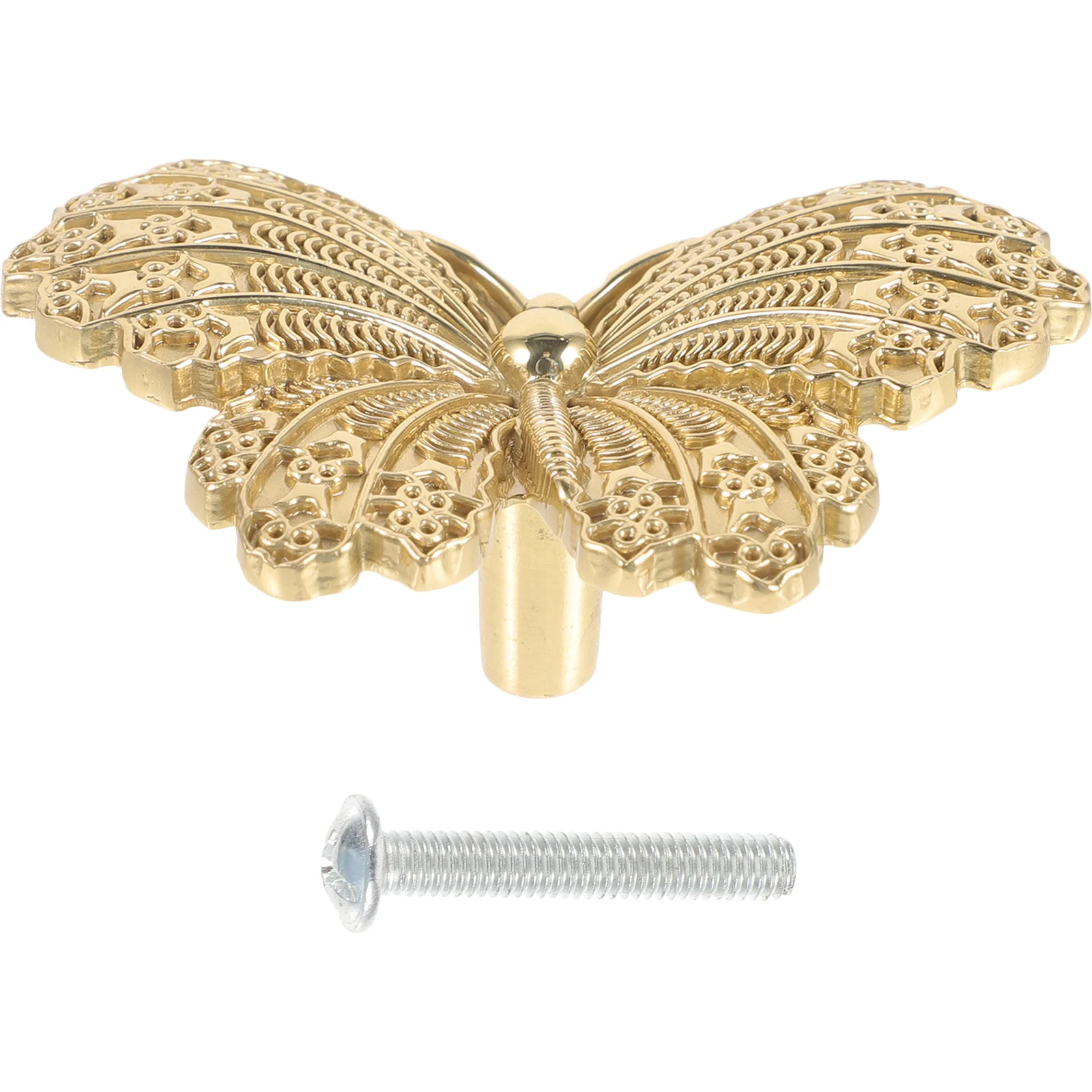 

Copper Cabinet Knob Butterfly Shape Drawer Pulls Gold Handles for Dresser Drawers Wardrobes Wine Cabinets Easy Install
