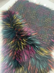 High grade color jacquard plush fur,faux raccoon fur,faux fur fabric,clothing collar crafts sewing material,clothing accessories