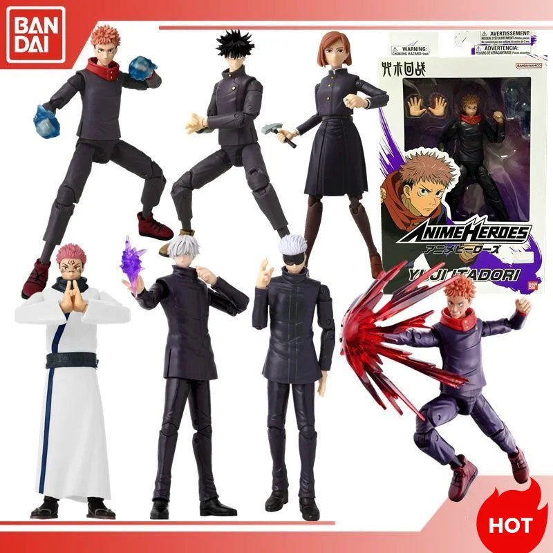 

New Bandai Jujutsu Kaisen Action Figure Set 16cm - Gojou Satoru Itadori Yuji & Fushiguro Megumi - Anime Collectible Toys Gifts