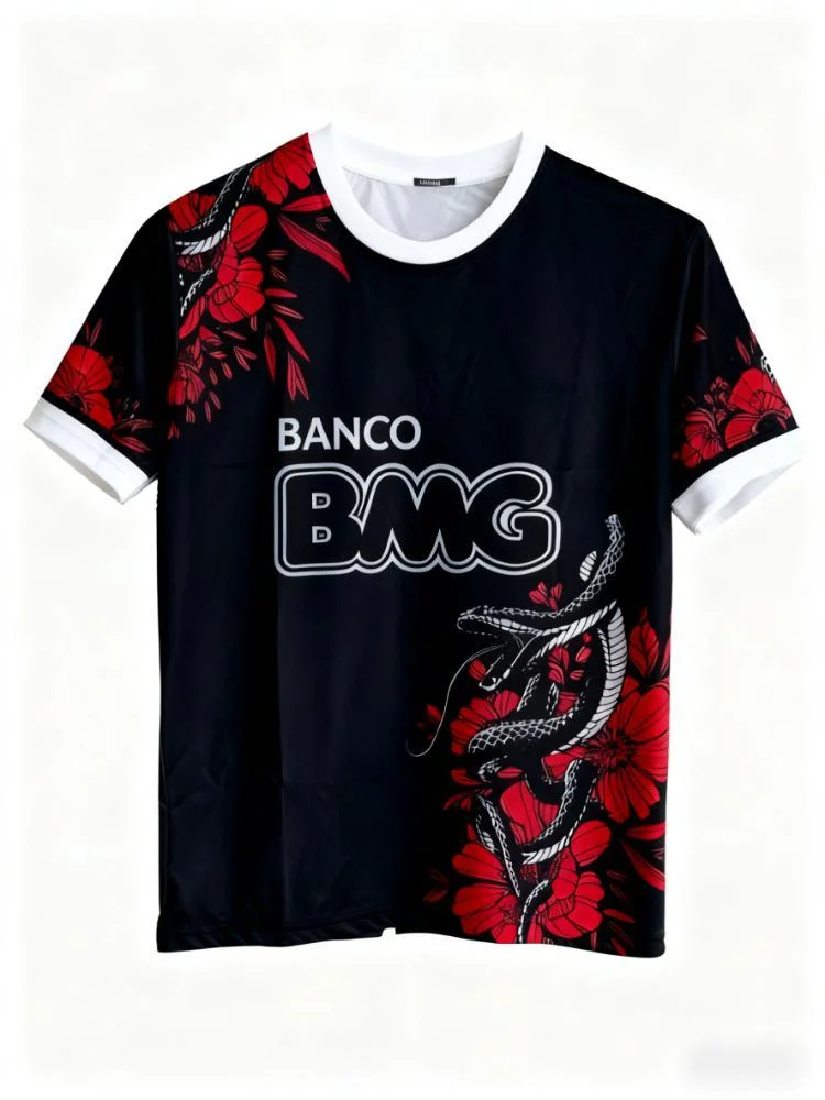 25 26 خمر سانتوس الأسرة لكرة القدم جيرسي الكلاسيكية خمر نيمار الرجال S تي شيرت اللياقة البدنية أعلى زوجين جيرسي اللياقة البدنية الدراجات البدلة