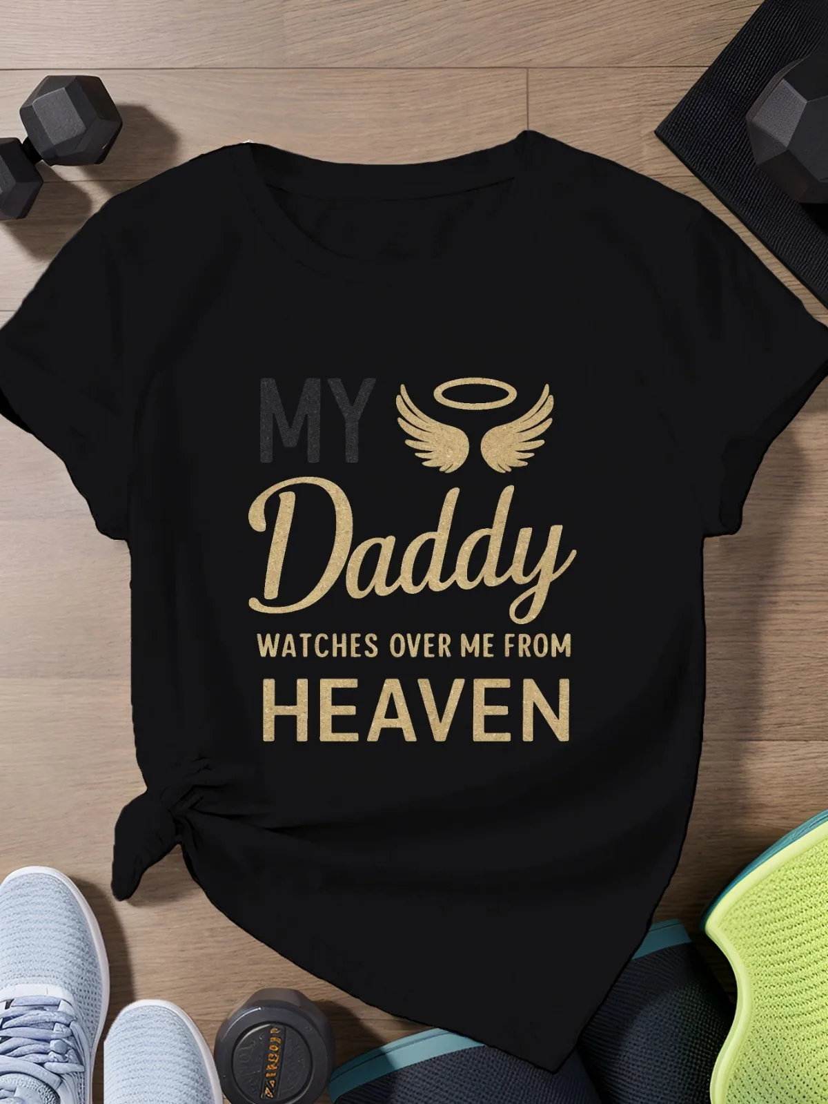 

Women's Short Sleeved Nostalgic Printed T-shirt with Round Neck Suitable for All Seasons Elegant and Casual Pure Cotton Top