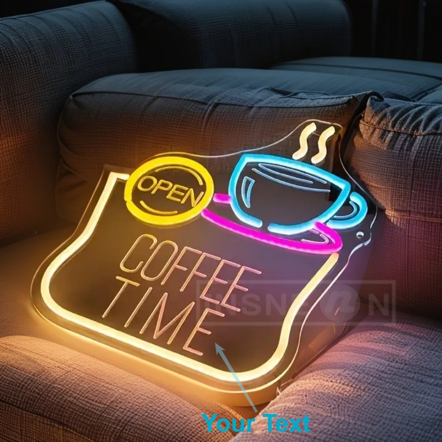 

Custom Coffee Neon Sign USB Powered LED Light Suitable For Cafes Libraries Bars Displays Gatherings Shop Decorations Wall Art