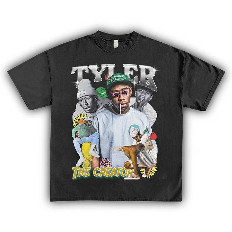 

Футболка Homage Tees в стиле ретро, американская, с коротким рукавом, с принтом персонажей, из плотного хлопка, молодежная, модная, летняя.