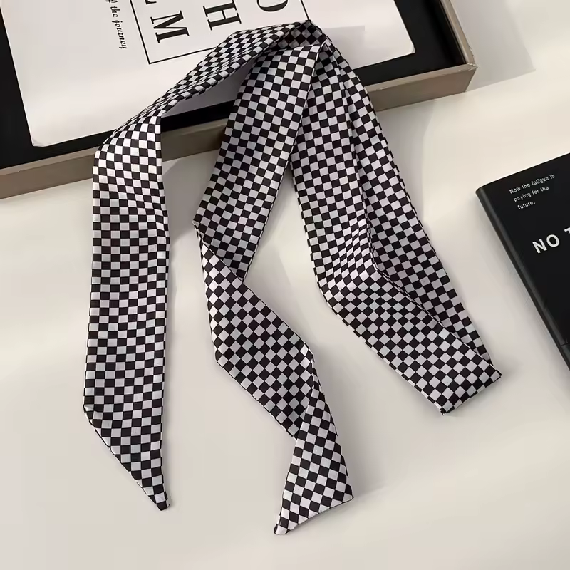Women Narrow Long Scarf 150x4cm Polka Dot Tie Bag Ribbon Headband Choker Streamer Lady Accessories - Image 9