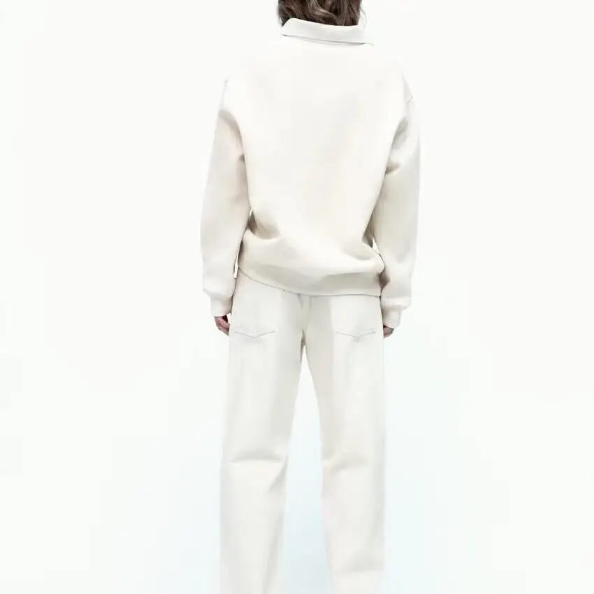 Sweat ample imprimé Ne printemps 2025 femme Faion College Sle 8-24 ans régulier Sve Long Sve