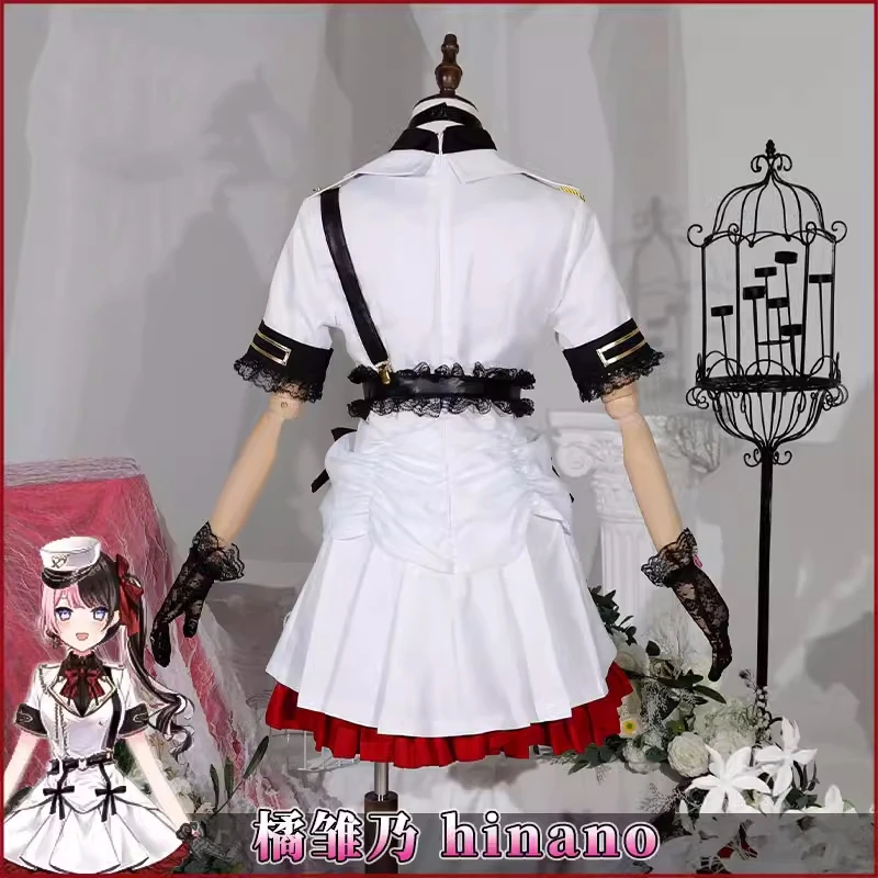 Hinano Cosplay Costume Vtuber VSPO Anime Women Elegant Dress Uniform Role Play Clothing Carnival Activity Daily Suit Pre-sale