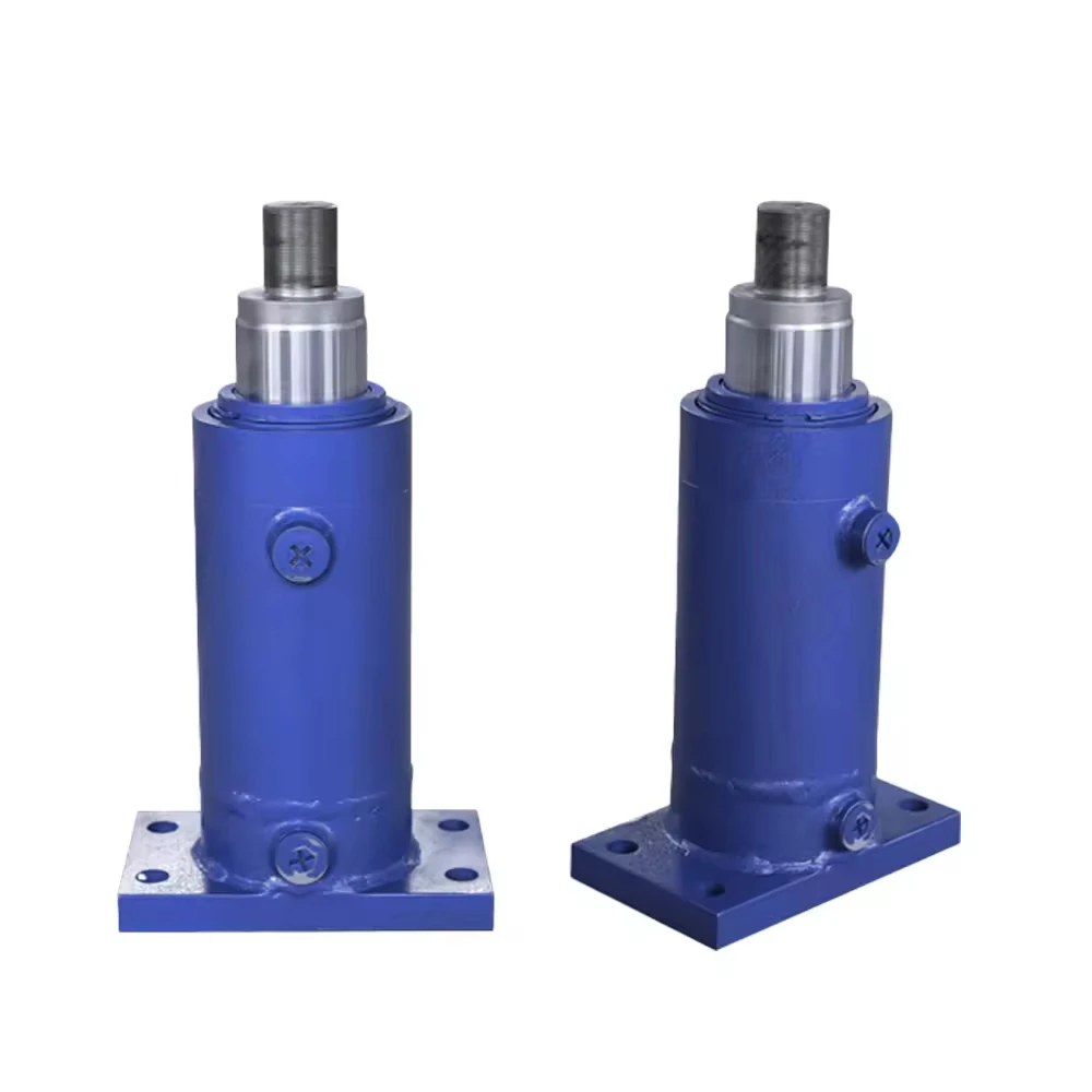 

100 tons hydraulic stamping metal processing compact filter press stable operation single acting flange hydraulic cylinder