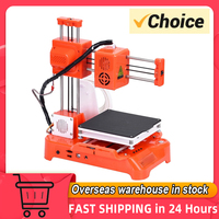 EasyThreed K7 Mini Desktop 3D Printer for Kids 100x100x100mm Print Size No Heated Bed One-Key Printing with TF Card PLA Filament