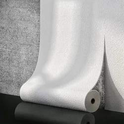Linen Wallpaper Self-Adhesive Waterproof 3D Wall Sticker Wallpaper Wall Covering Panel for Living Room Bedroom Bathroom Home Dec