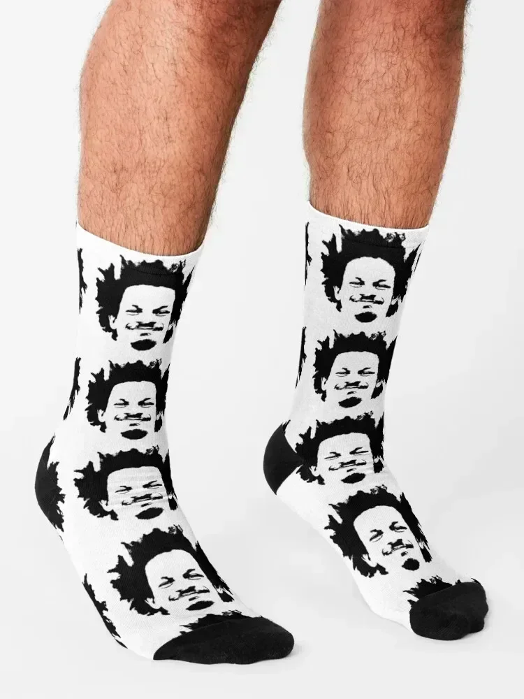 Eric Andre Stencil Socks anime gym shoes hiphop Socks Girl Men's
