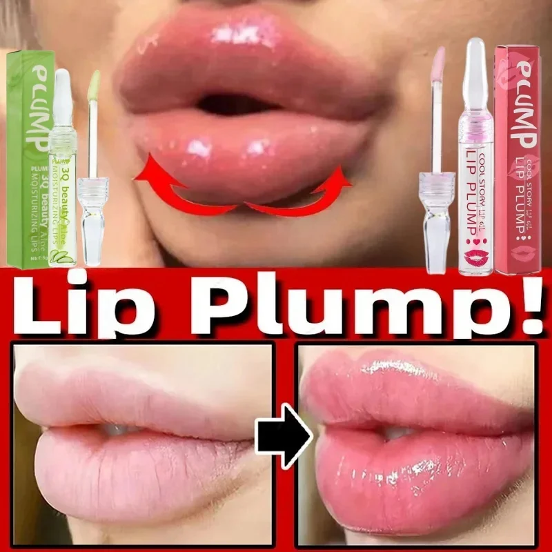 Instant Volumising Lip Plumper Oil Extreme Enhancer Lip Gloss Serum Increase Elasticity Moisturize Nourish Sexy Lip Care