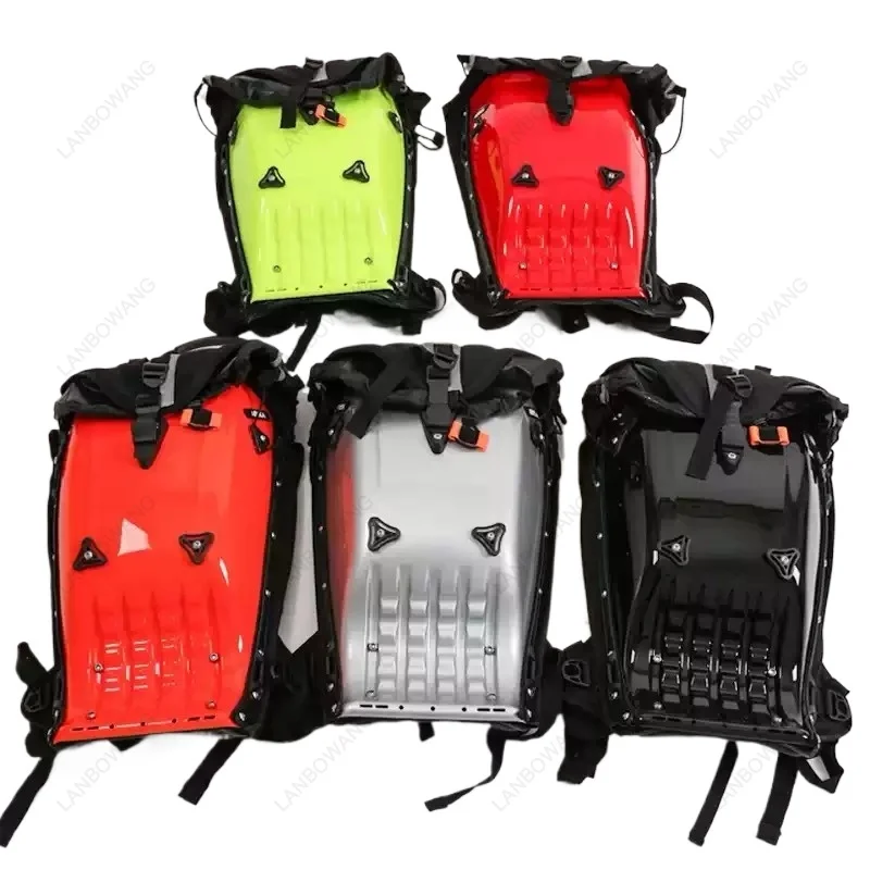 Motorcycle Racing Helmet Bag 25L ABS Hard Shell Waterproof Drop‑Resistant Backpack Men Riding Travel Storage Tank Bag