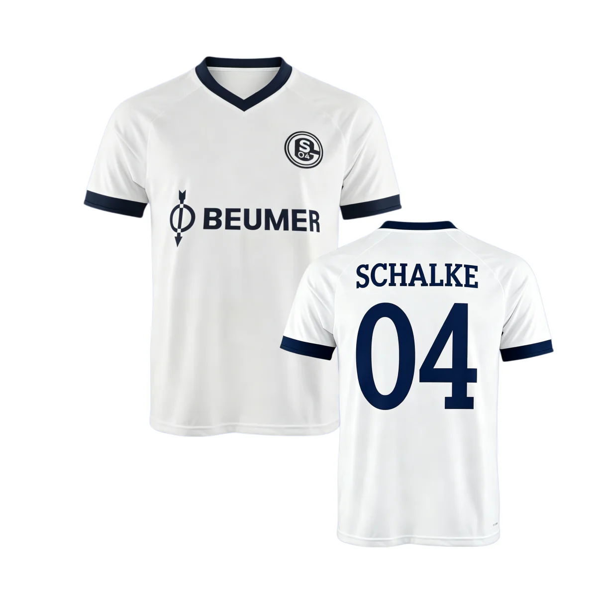 2026 Sommer Schalke Fußballverein 3D-Trikot für Herren und Damen, bequemes und atmungsaktives Trikot Nummer 4, Top für Herren und Damen