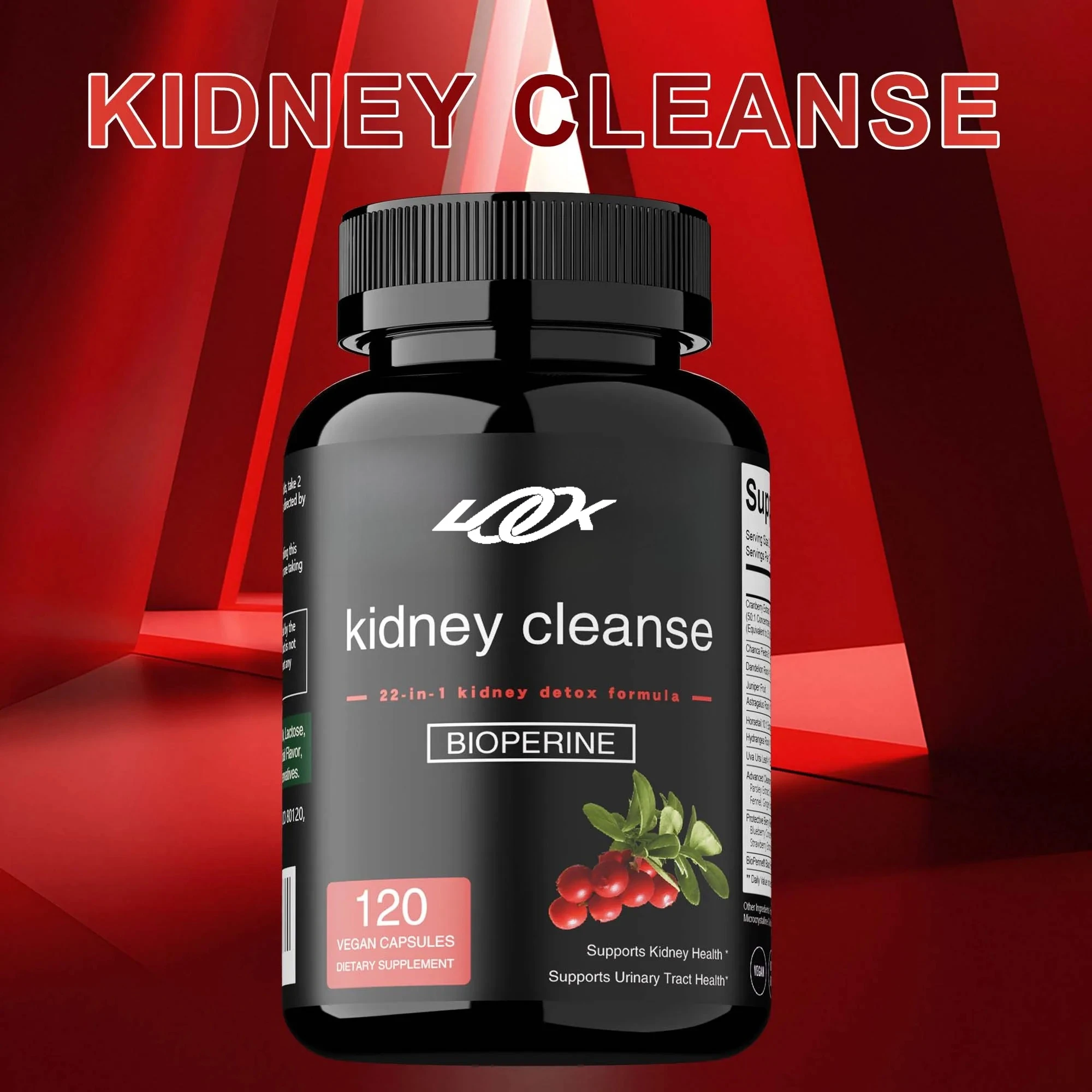 

Капсулы для очищения почек - с клюквой, уменьшают стресс, улучшают сон, способствуют здоровью мочевого пузыря и мочевыводящих путей, повышают иммунитет.