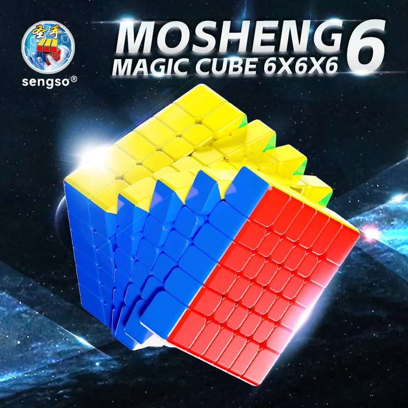 

Sengso Mosheng 6x6 Magnetic Magic Cube Shengshou 6x6 Cube Stickerless Professional Puzzle Toys Children Gift Cubo Magico