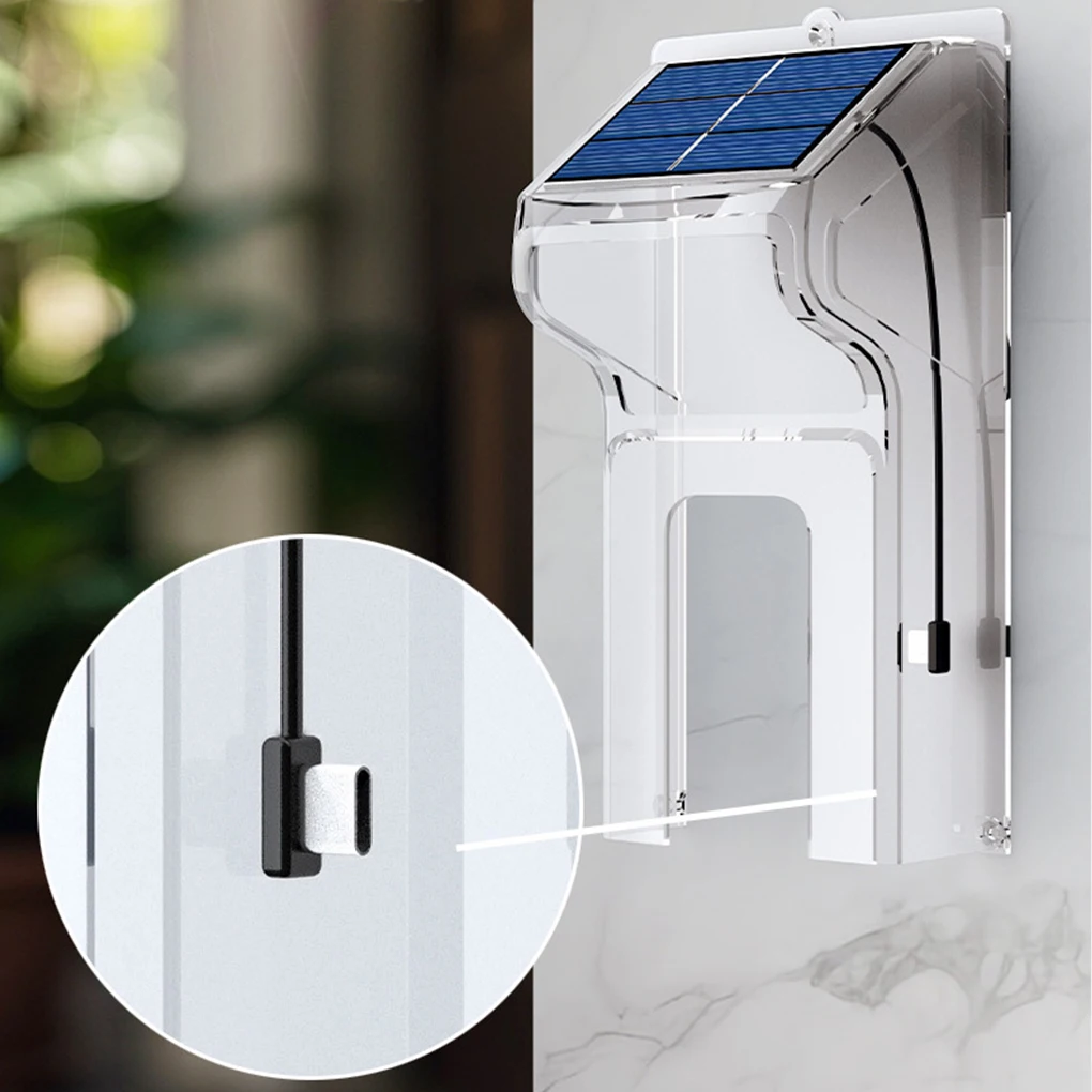Transparent Doorbell Rain Cover Wireless Video With Solar Rain Cover Long Standby Voice Changing Intercom Surveillance Camera