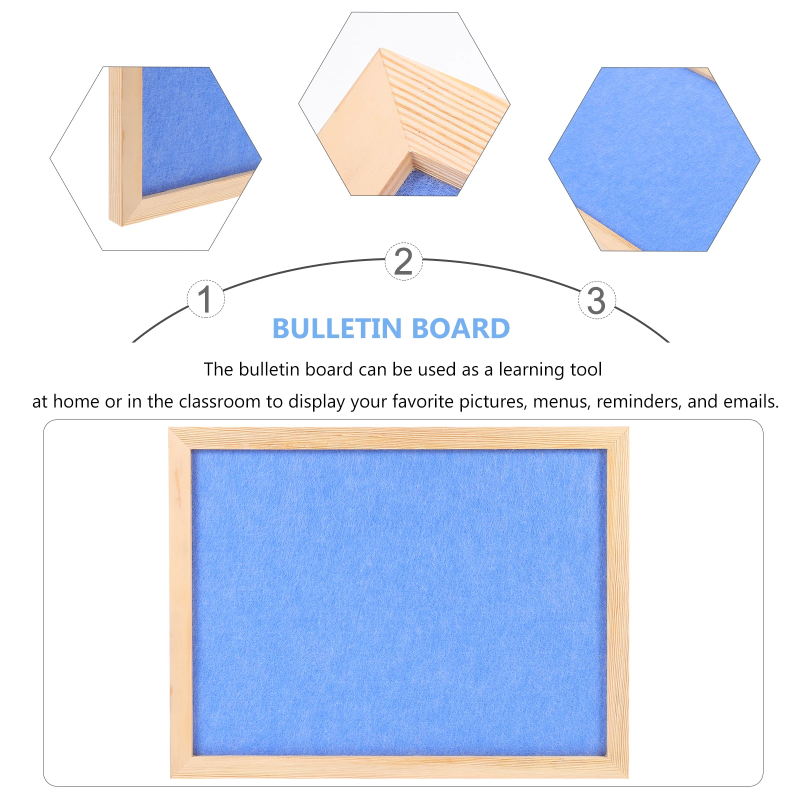 1pc Diy Hexagon Soft Cork Bulletin Board Display For Handmade Photo Notice Board Home Classroom Decor Wall Sticker
