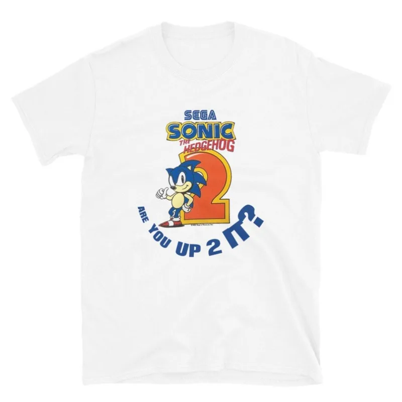 00013189 # A-Sonic 2 Sega Genesis Sonic The Hedgehog Camiseta promocional de los años 90