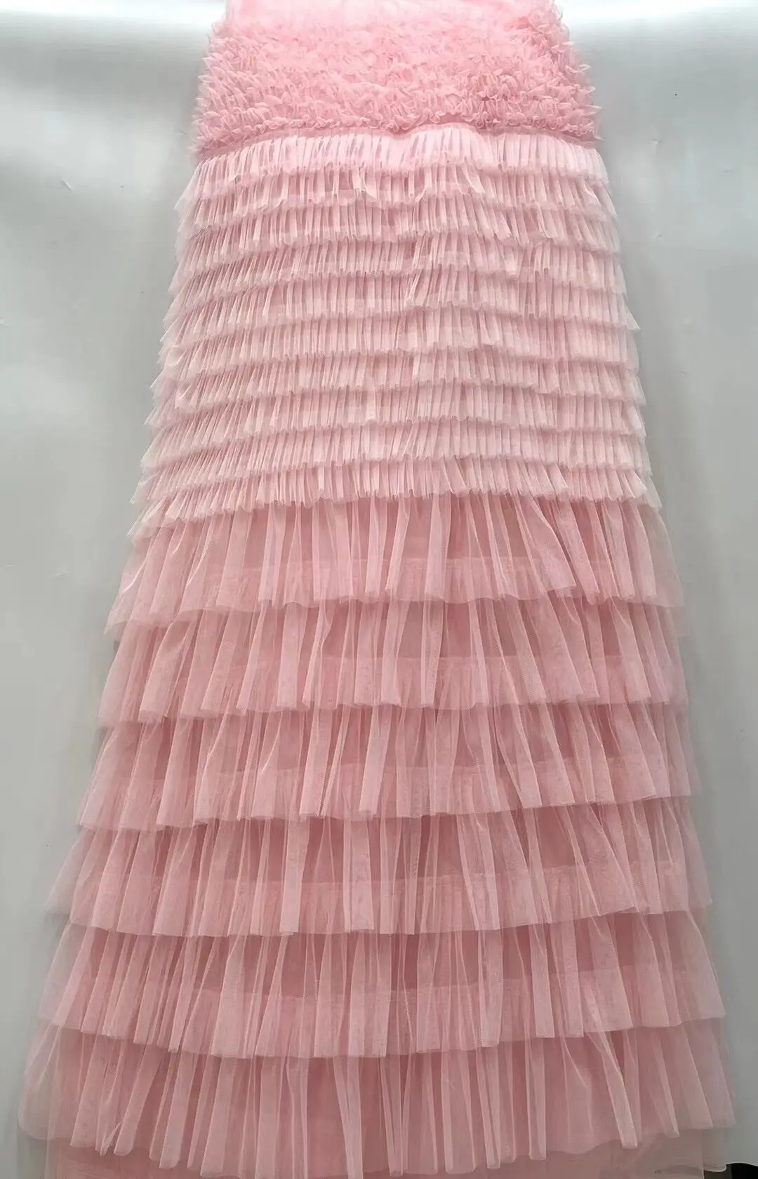 

Tulle Lace Fabric Embroidered S-1308133 African Nigerian Fabric For Sewing