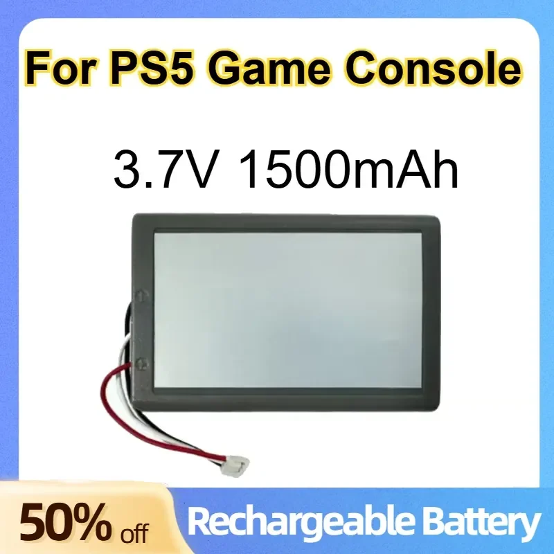 

Lithium-ion Battery 3.7V 1500mAh for PS5 Game Console Rechargeable Batteries with Packaging Shell High Capacity Long