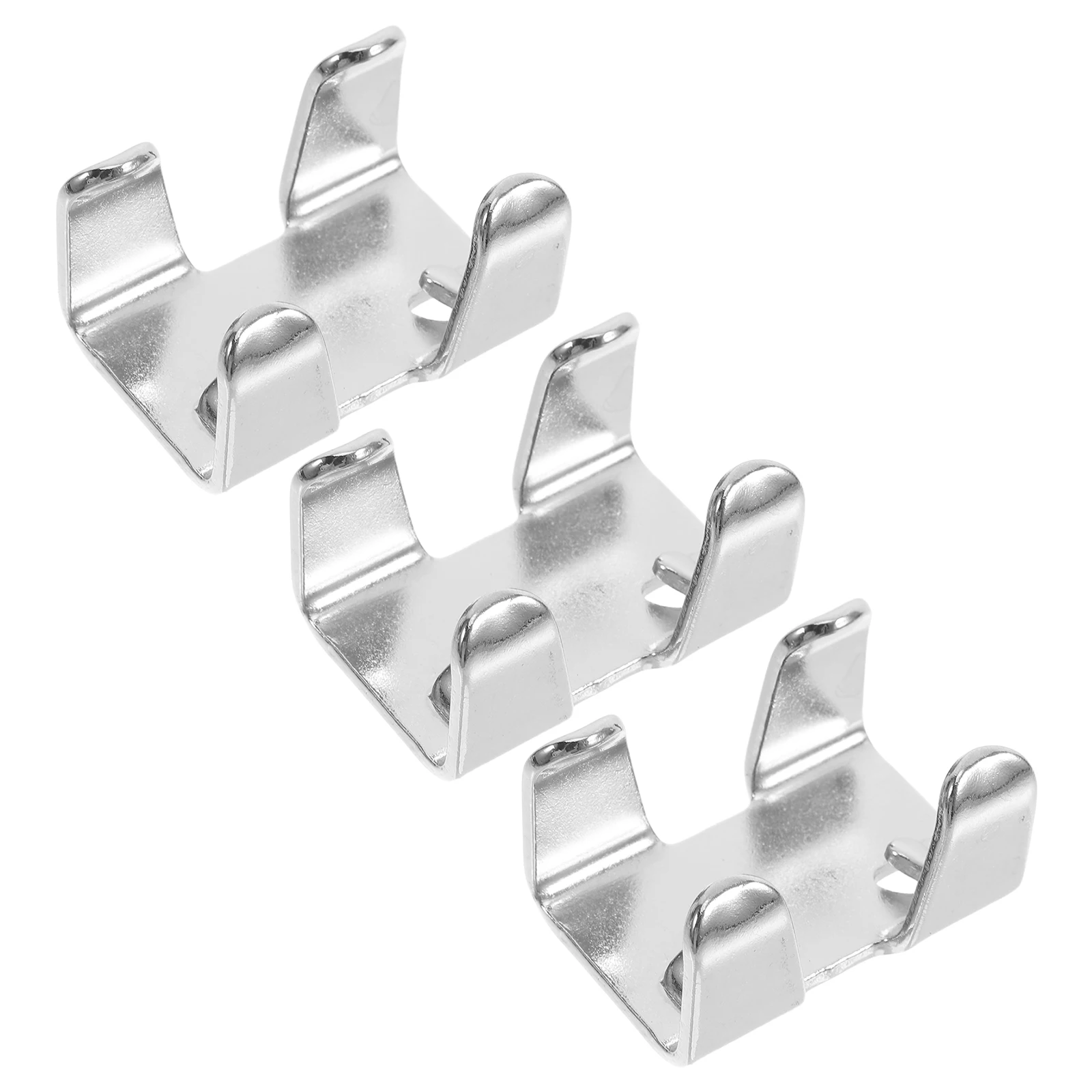 3 قطعة الثقيلة الحديد مزدوجة حبل المشابك 14-16 مللي متر تسلق الإبحار الكلب المقاود سلك حبل كليب الحديد المشابك مقاطع معدنية