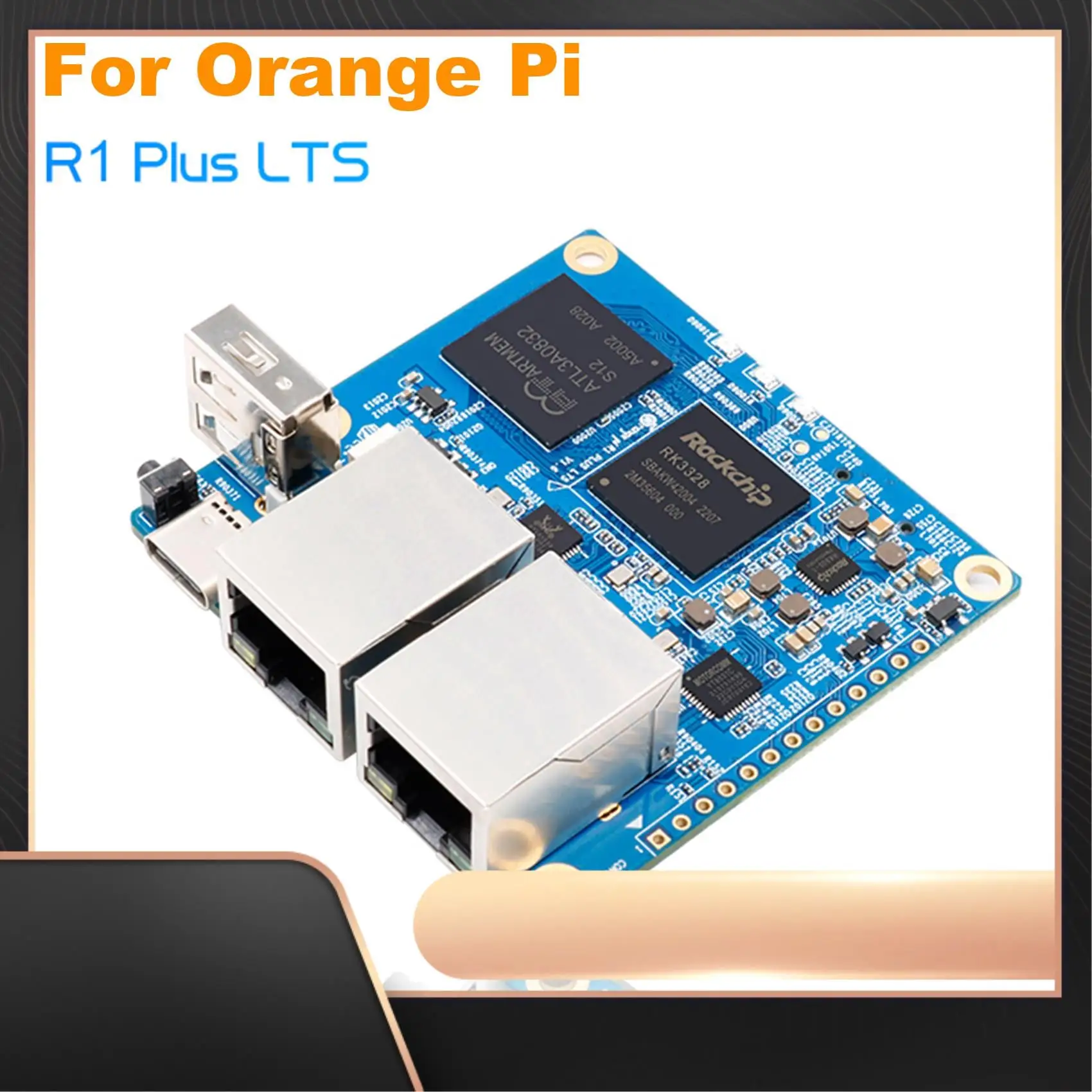 

1 Set For Orange Pi R1 Plus LTS Development Board 1GB DDR3 Rockchip RK3328 Development Board Development Board + 13 Pin Headers