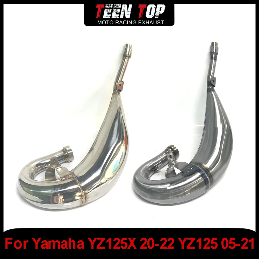 Para YAMAHA YZ125 YZ125X cabezal de Escape tubo de conexión bicicleta todoterreno Escape 25MM codo de Escape para yz125 2005-2020 inoxidable