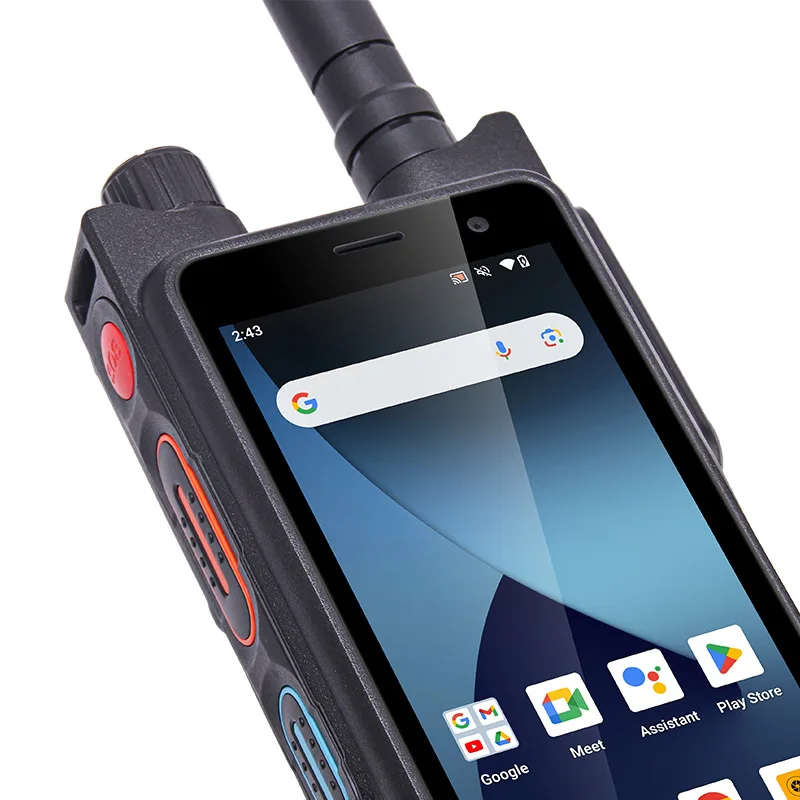 UNIWA P8 Walkie-talkie mobile Zello analogico Android NFC IP68 4W DMR da 4,0 pollici