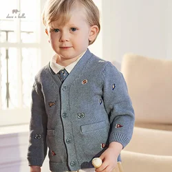 Dave Bella Children's Boy's Autumn Fashion Casual Cardigan Overcoat Tops Cotton Comfortable Outdoors Sports DB3237221