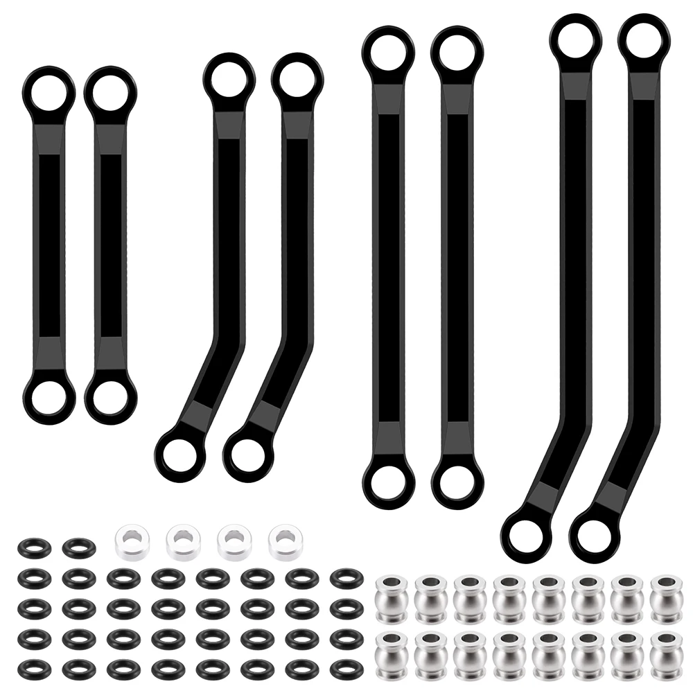 YEAHRUN Aluminum Alloy Chassis Links Steering Linkage for 1/18 HPI Venture HILUX Upgrade Parts