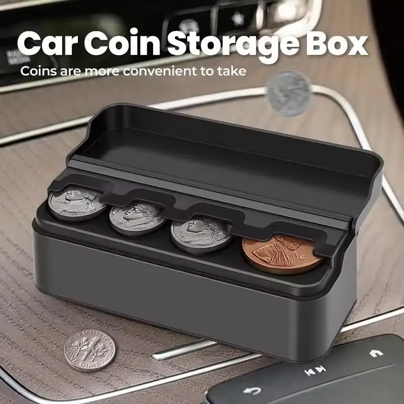 Car Coin Small Storage Home Dual Purpose Change Box Creative Coins Purse Euro Dispenser Holder Case Wallet Holders Money Boxes