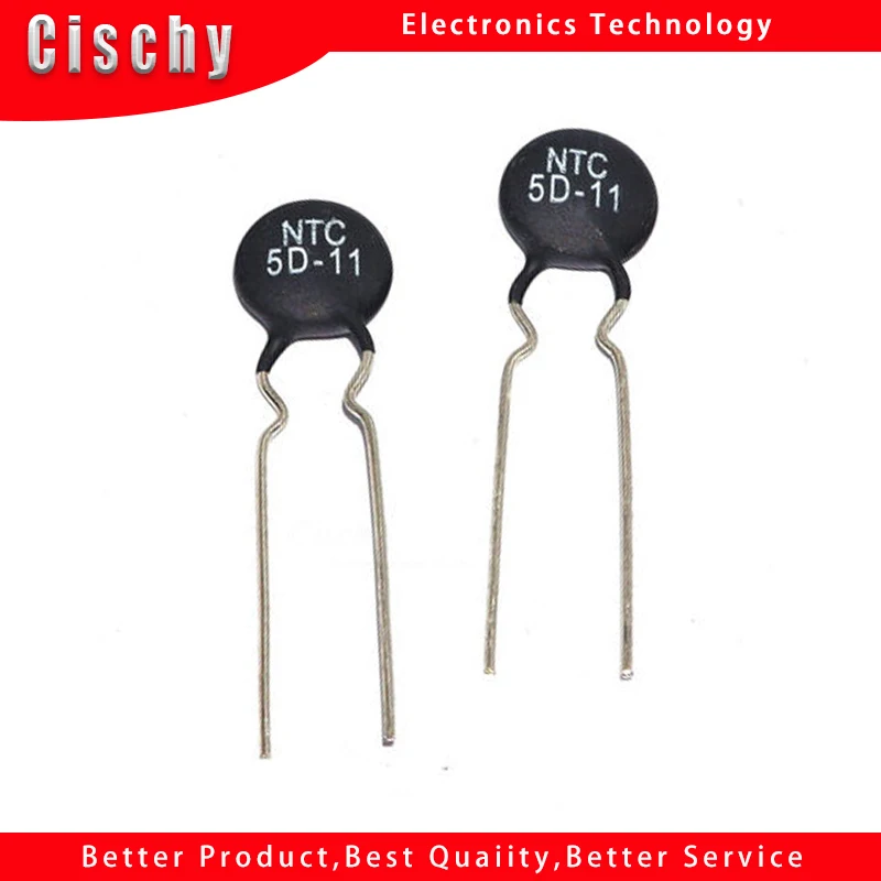 Resistor térmico ntc 5d-11 do termistor de 20 pces