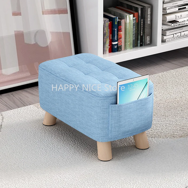 Step Dressers Stool Ottoman Chair Nordic Nightstands Foot Rest Stool Shoe Bench Wooden Muebles Garden Furniture Sets LQ10XP