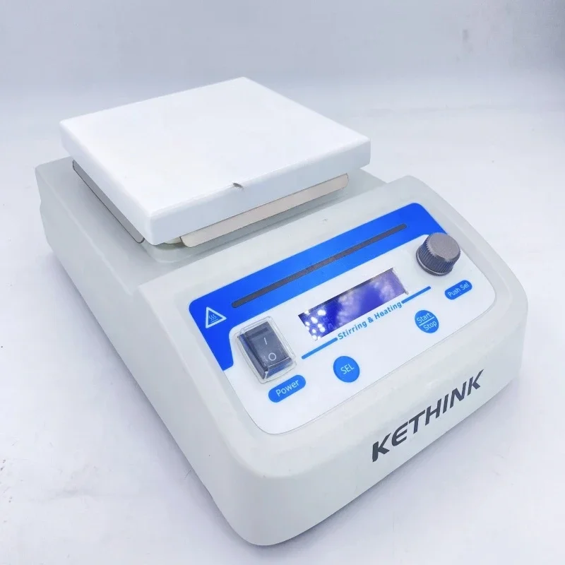 KT-MS350-H Lab Digital Hotplate Overhead Magnetic Stirrer With Temperature Probe For 3 Liter