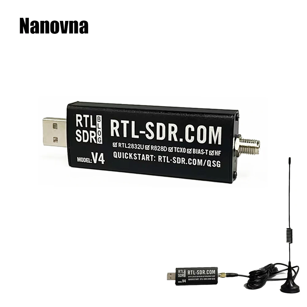 Nanovna SDR-V4 Blog RTL SDR V4 R828D RTL2832U 1PPM TCXO SMA RTLSDR Software Defined Radio with Multipurpose Dipole Antenna