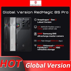 Global Version RedMagic 8S Pro NX729J Snapdragon 8 Gen2 6.8inch AMOLED 2480*1116 50MP 6000mAh Dual-cell Large Battery TYPE-C NFC