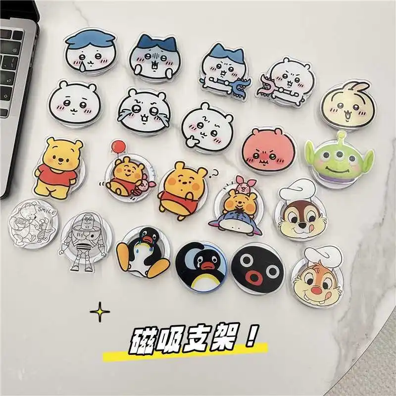 jiyi Mobile Phone Holder Suitable for Various Mobile Phones Hachiware Usagi Desktop MagSafe Cartoon Magnetic Holder Gift view 2