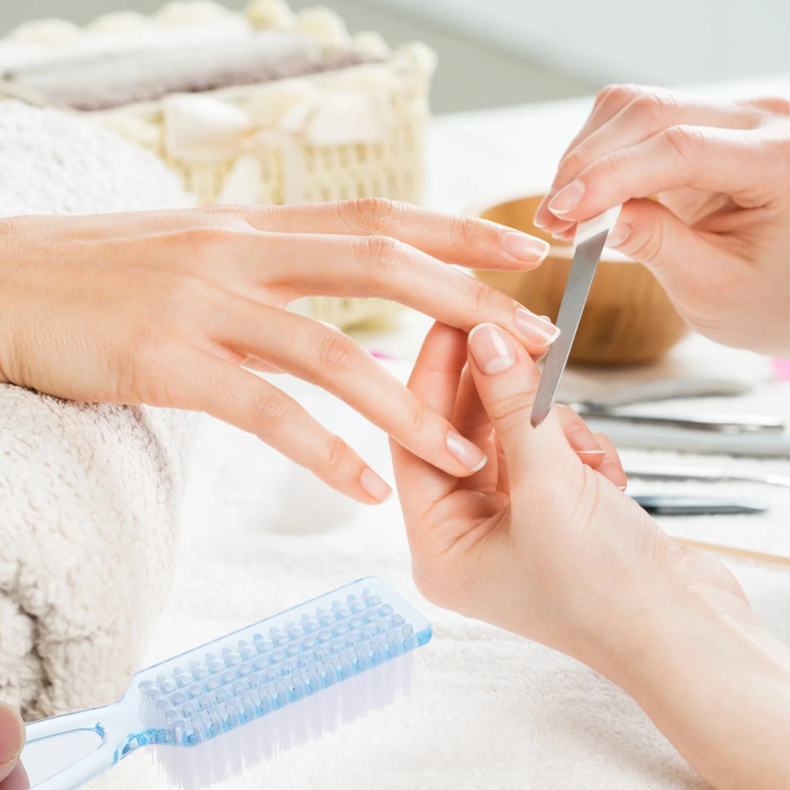 

Nail Cleaning Brush Fingernail Cleaner Small Scrub Brushes for Nails Pedicure Manicure Tool Dirt Remover Nail Brush Supply