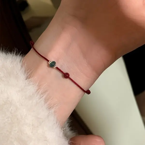 Mode Einfache Glück Knoten Rot Seil Armbänder für Frauen Männer Handgemachte String Einstellbare Armband Freundschaft Amulett Schmuck Geschenk